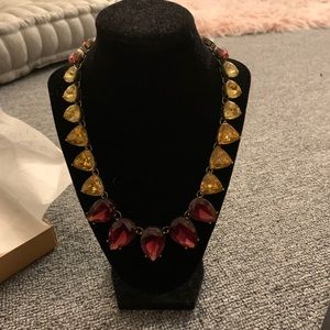 Color Code Teardrop Necklace in plum